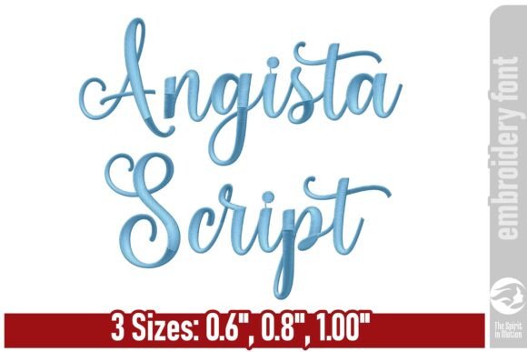 Angista Script Embroidery Font: Elevating Personalization with Elegant Stitchwork