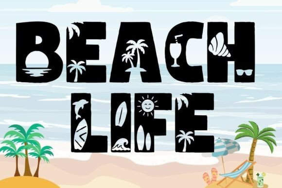 Beach Life: A Tropical Font for Creative Coastal Projects