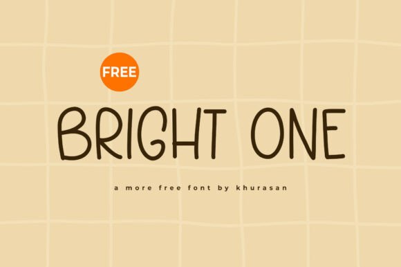 Bright One: A Modern Cute Display Font for Creative Projects