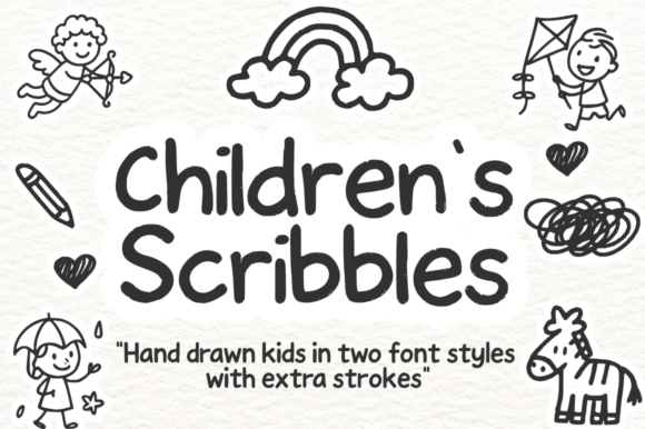 Children’s Scribbles: A Playful Font for Creative Projects