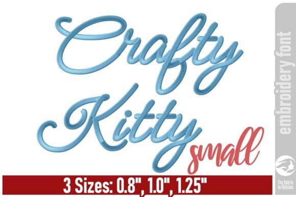 Crafty Kitty Embroidery Font: Small & Playful