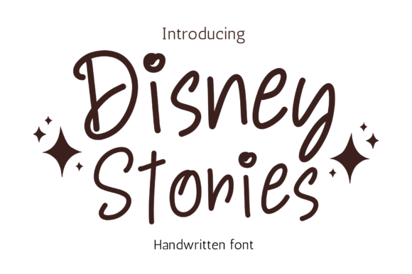 Disney Stories Font: Authentic Handwritten Charm
