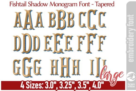 Elevating Embroidery: A Comprehensive Guide to the Fishtail Shadow Monogram Font