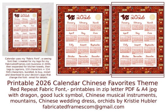 Evaluating the 2026 Calendar Chinese Favorites Red Font Printable