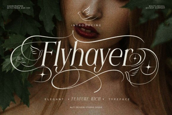 Flyhayer: Elevating Design with Organic Serif Elegance