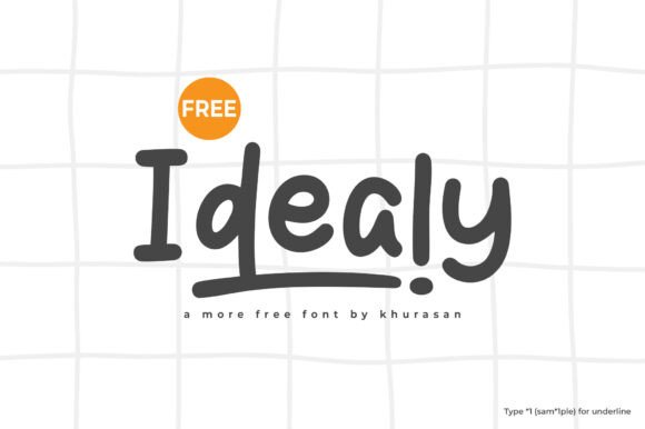 Idealy Font: Modern Script for Creative Projects