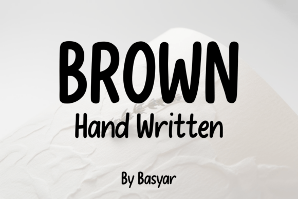 Infusing Warmth and Personality into Design with Brown Hand Written
