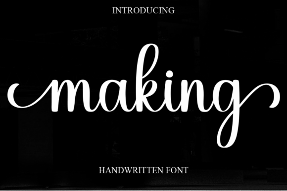 Making: A Sweet Script Font for Elegant Designs