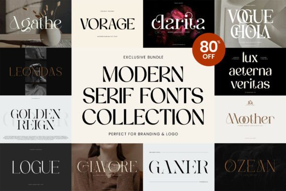 Modern Serif Bundle: Elevate Your Design Projects with Premium Typography