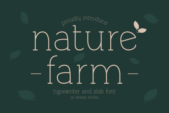 Naturefarm: Integrating Vintage Typewriter Aesthetics into Modern Organic Branding