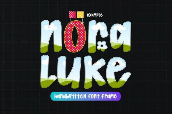 Nora Luke Canva Font Frame Template Guide