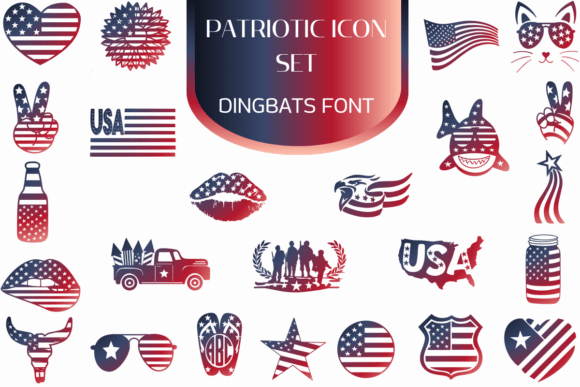 Patriotic Icon Set: Design with Pride
