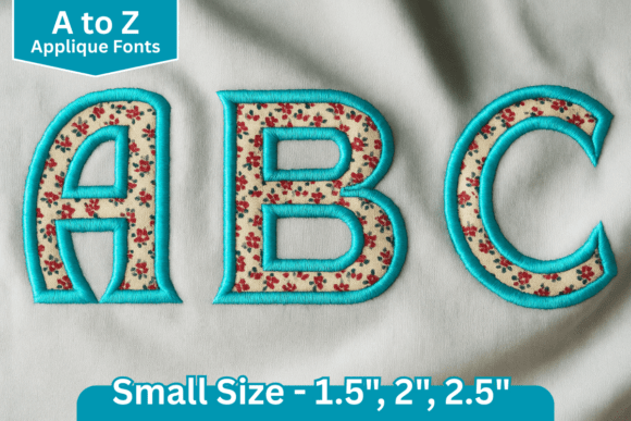 Regal Stitch Applique Embroidery Font Guide