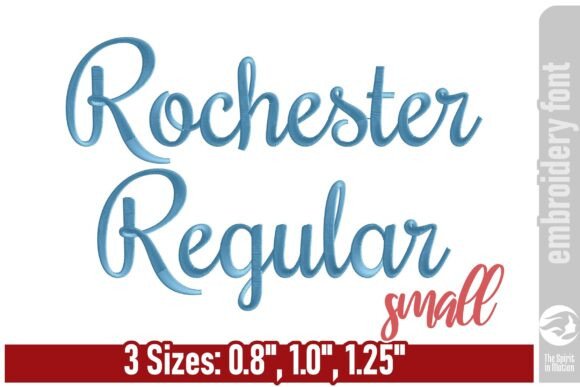 Rochester Embroidery Font - Small: Elevating Detailed Needlework
