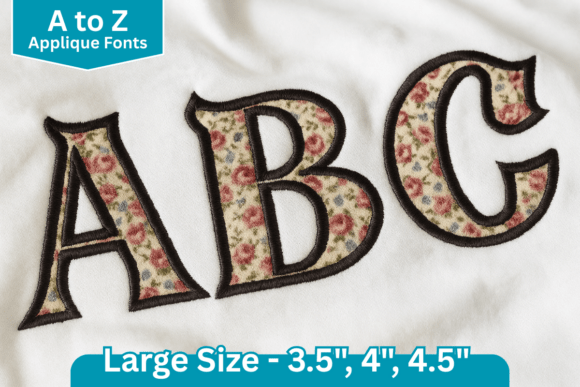 Royal Stitch Applique Embroidery Font: Elevating Modern Machine Embroidery