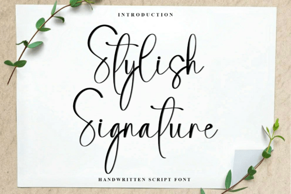 Stylish Signature: A Modern Script for Sophisticated Design